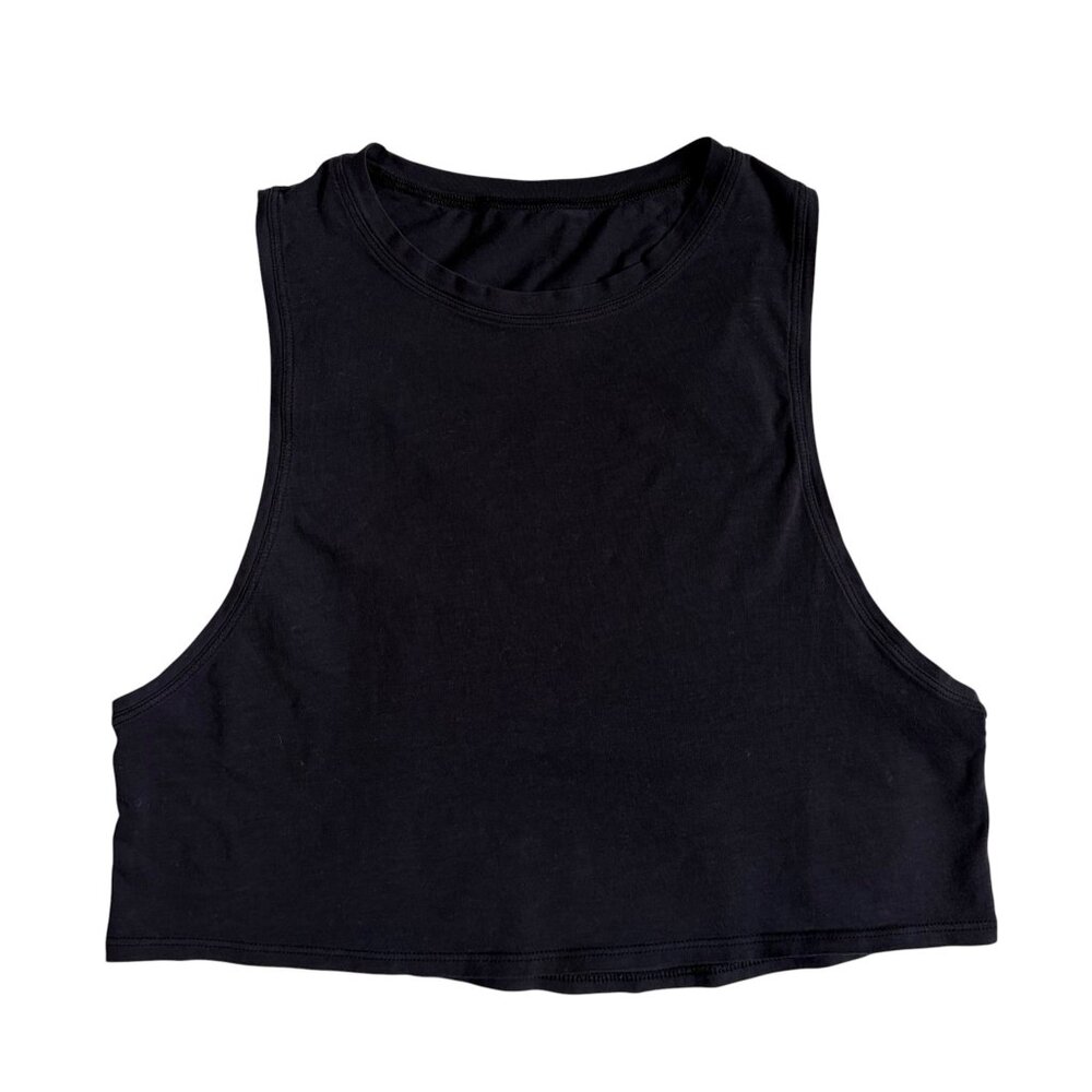 Lululemon Cut Back Crop Tank (Black) - Size 4 (?)